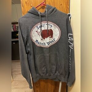Charcoal Hoodie Lazy J Ranch Wear